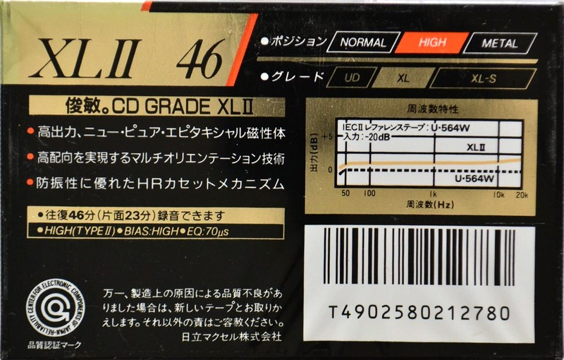 Compact Cassette: Maxell / Hitachi Maxell - XLII 46