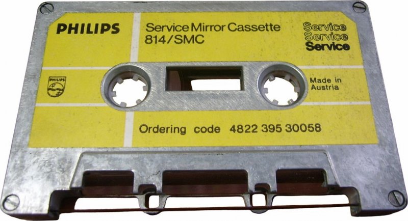 Compact Cassette Philips 814 SMC "Mirror Cassette" Service Cassette 1975 Europe