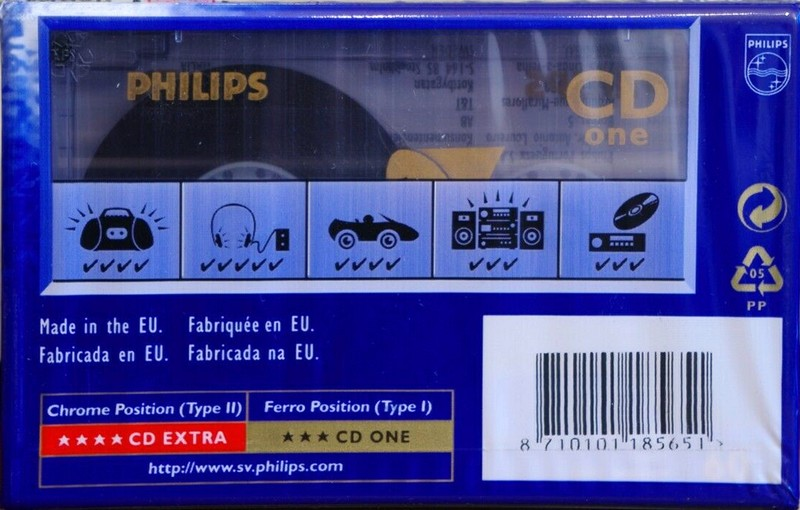 Compact Cassette Philips CD One 60 Type I Normal 1998 Europe