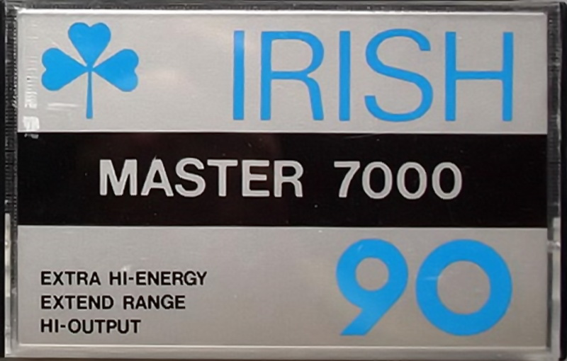 Compact Cassette Irish 90 "Master 7000" Type I Normal 1982 Hong Kong