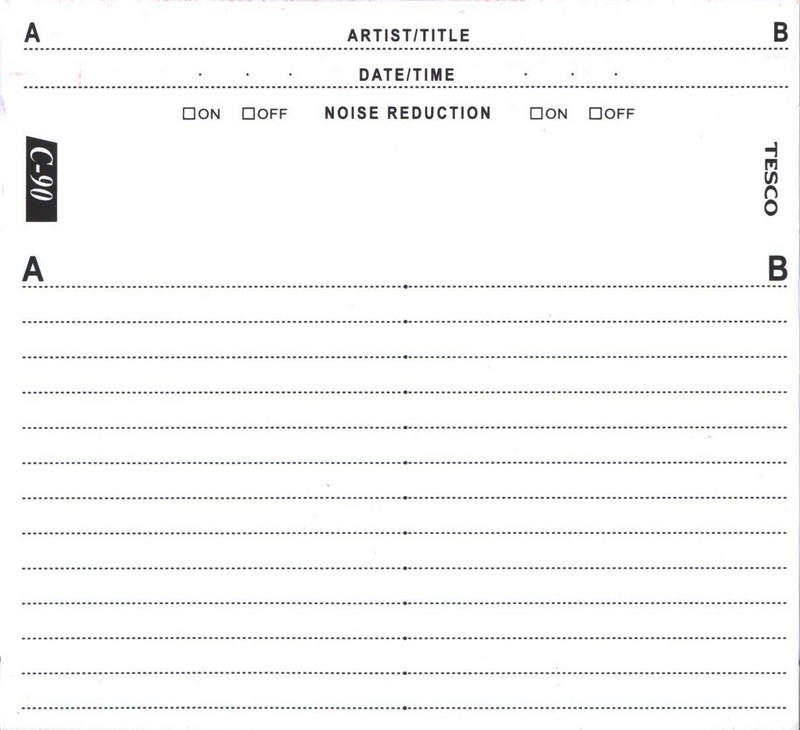 Compact Cassette Tesco 90 Type I Normal 2000 China