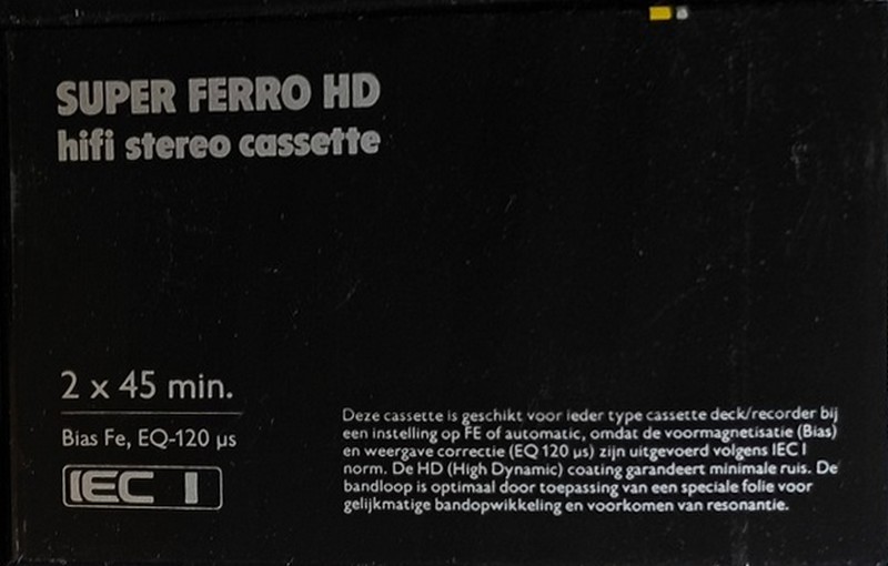 Compact Cassette Hema Super Ferro HD 90 Type I Normal 1983 Netherlands