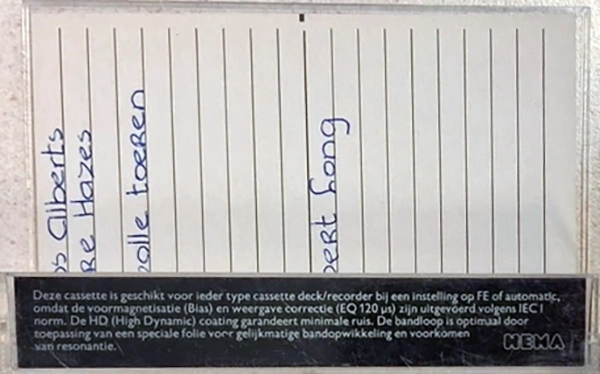 Compact Cassette Hema Super Ferro HD 90 Type I Normal 1983 Netherlands