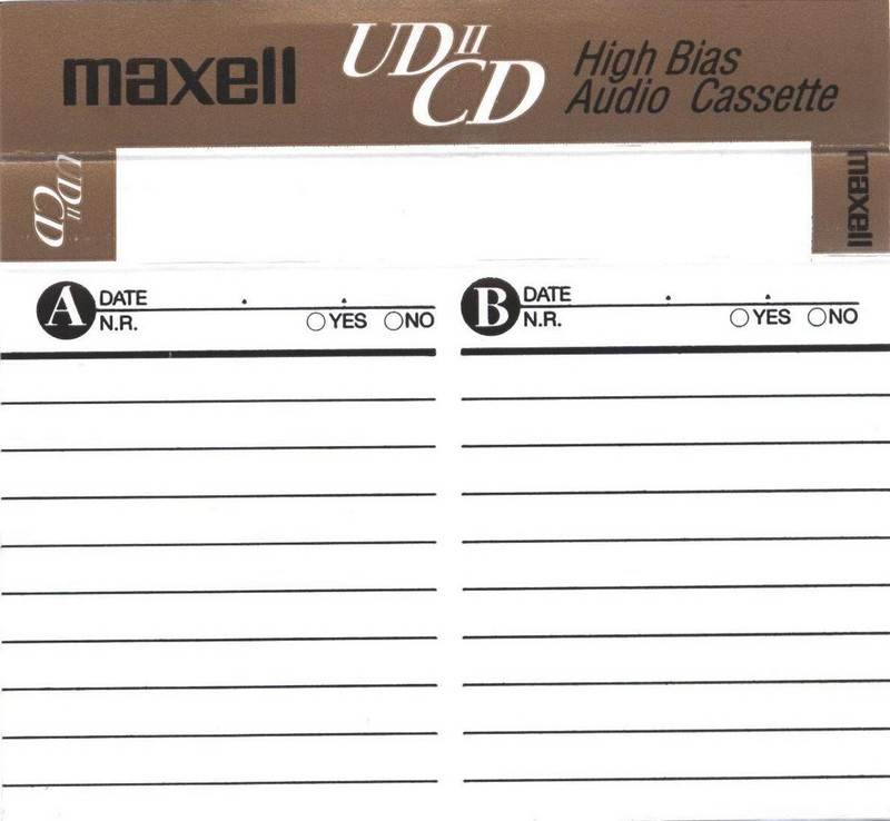 Compact Cassette Maxell UDII-CD 74 Type II Chrome 2002 North America