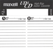 Compact Cassette Maxell UDII-CD 74 Type II Chrome 2002 North America