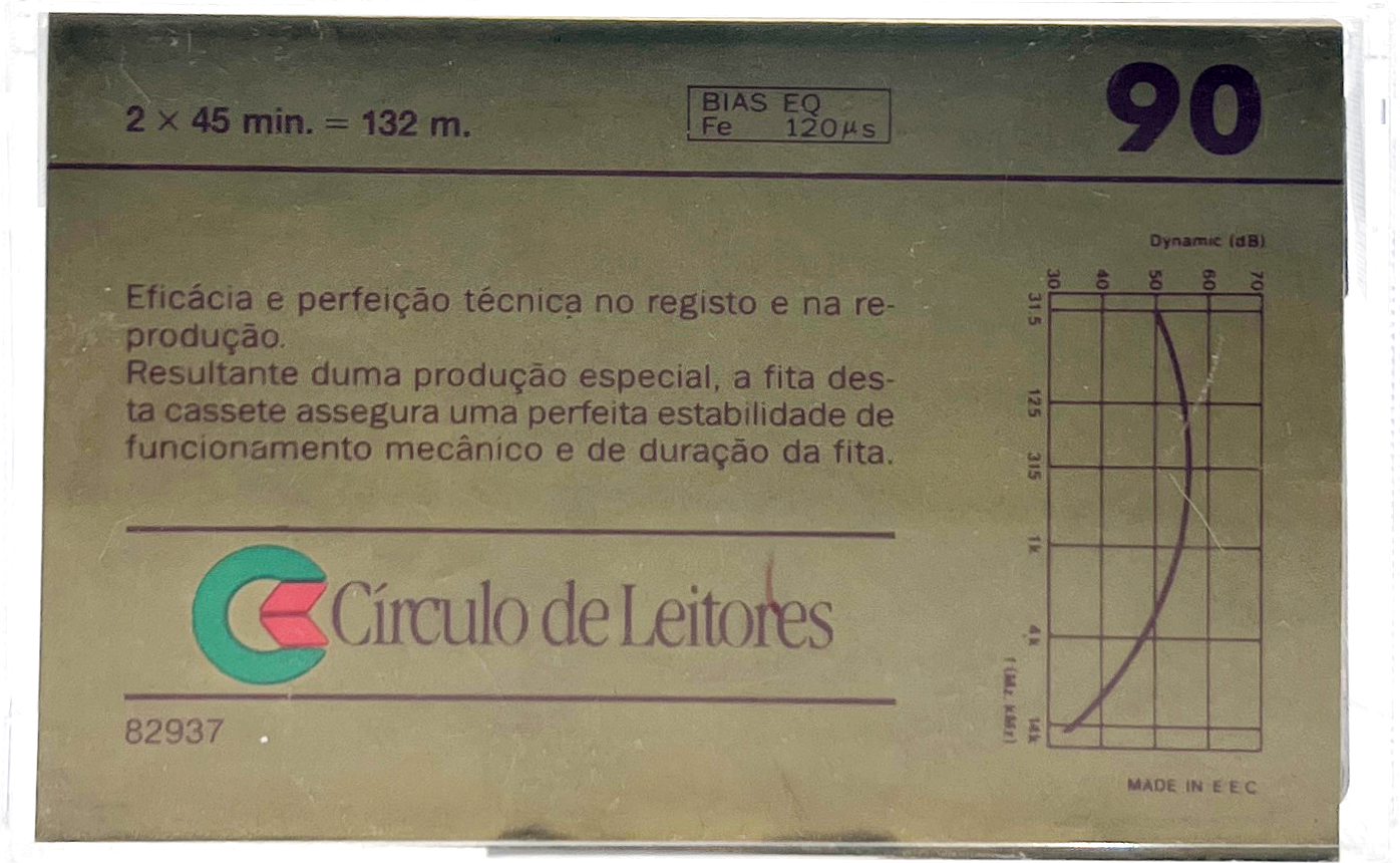 Compact Cassette Circulo de Leitores 90 "Ferro FH" Type I Normal Portugal