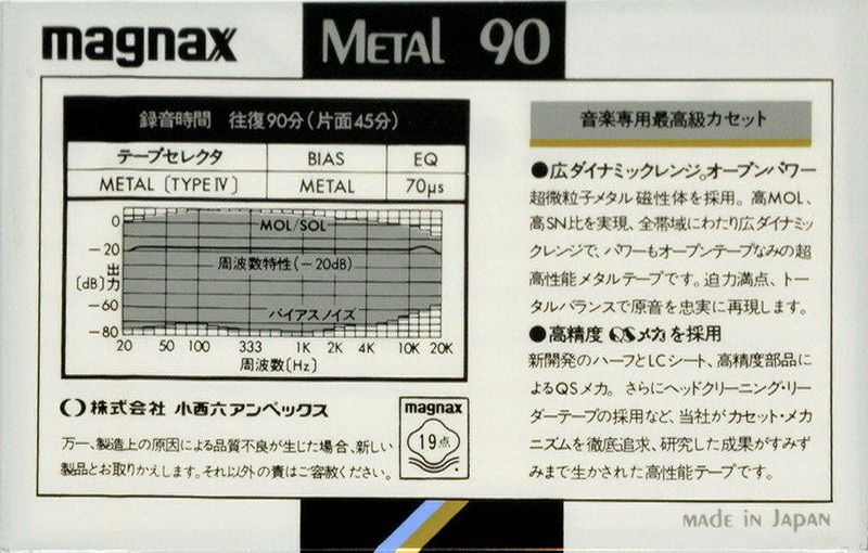 Compact Cassette:  Magnax - Metal 90