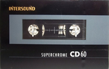 Compact Cassette Intersound CD 60 Type II Chrome 1980 Europe