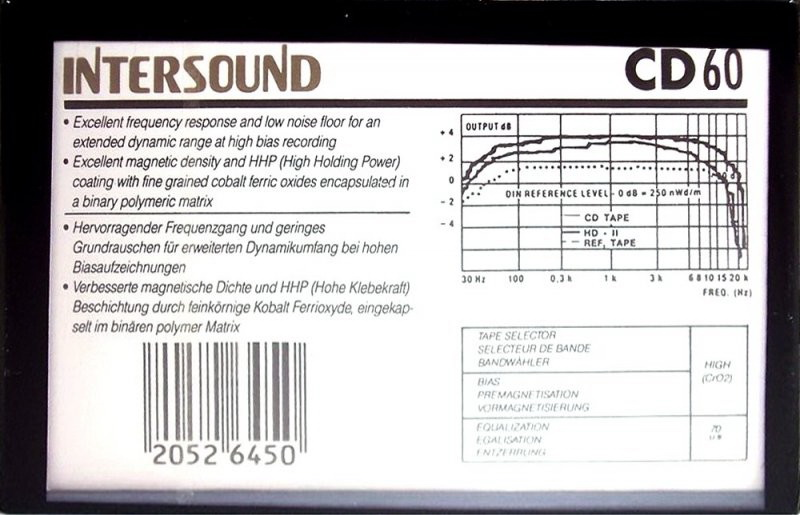 Compact Cassette:  Intersound -  60