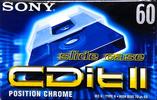 Compact Cassette Sony CDit II 60 Type II Chrome 1998 North America