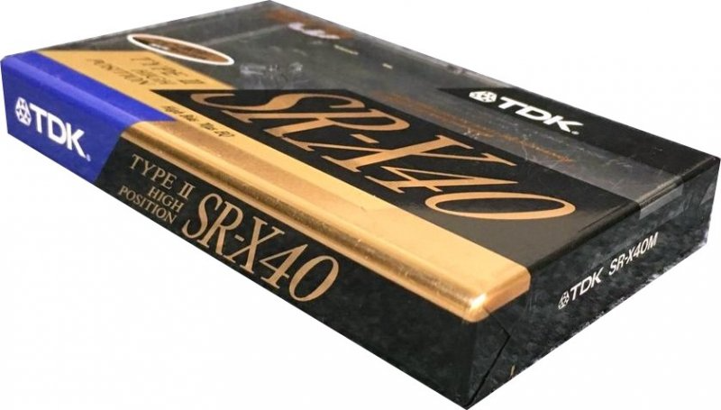 Compact Cassette TDK SR-X 40 "SR-X40M" Type II Chrome 1990 Japan