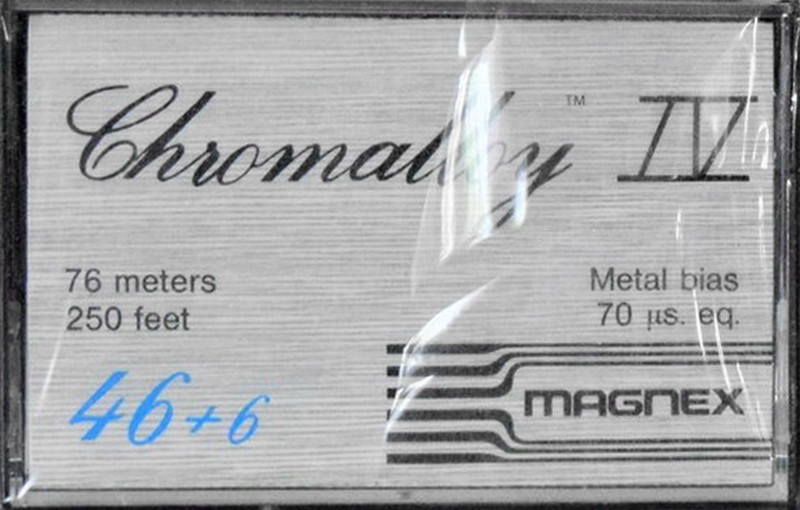 Compact Cassette Magnex 46+6 "Chromalloy IV" Type IV Metal 1978 Europe