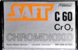Compact Cassette Saft 60 Type II Chrome Germany