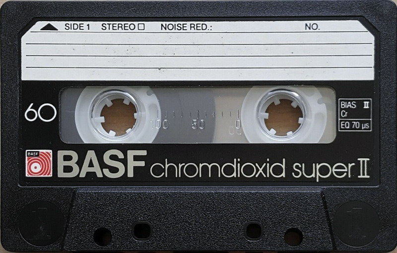 Compact Cassette BASF Chromdioxid Super II 60 Type II Chrome 1979 Europe