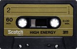 Compact Cassette Scotch High Energy 60 Type I Normal 1975 Europe