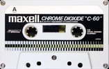 Compact Cassette Maxell 60 Type II Chrome 1970 Worldwide