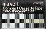 Compact Cassette Maxell 60 Type II Chrome 1970 Worldwide