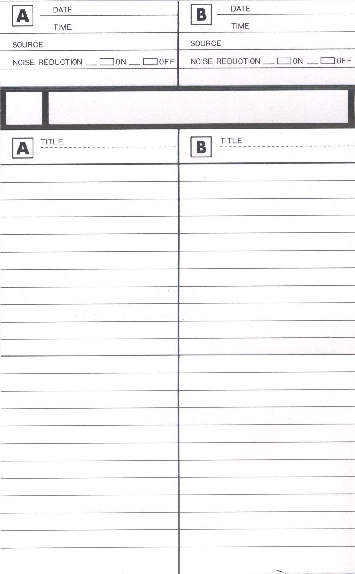 Compact Cassette Tensai TD M 5 60 Type IV Metal 1981 Europe