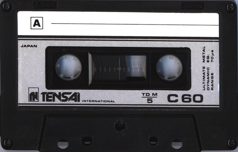 Compact Cassette Tensai TD M 5 60 Type IV Metal 1981 Europe