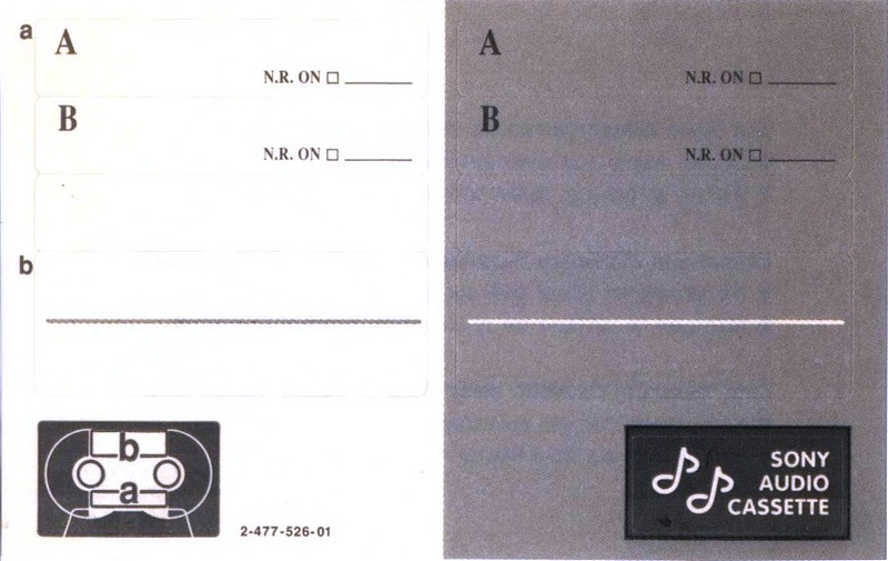 Compact Cassette Sony UX-S 100 Type II Chrome 1996 Europe