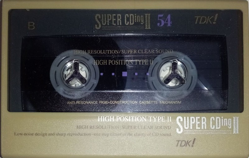 Compact Cassette TDK Super CDing 2 54 "SCD2-54A" Type II Chrome 1993 Japan