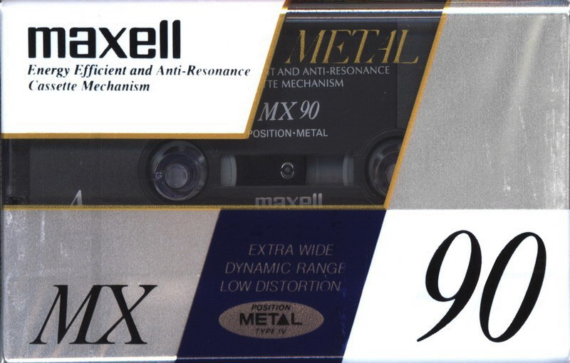 Compact Cassette Maxell MX 90 Type IV Metal 1994 Europe