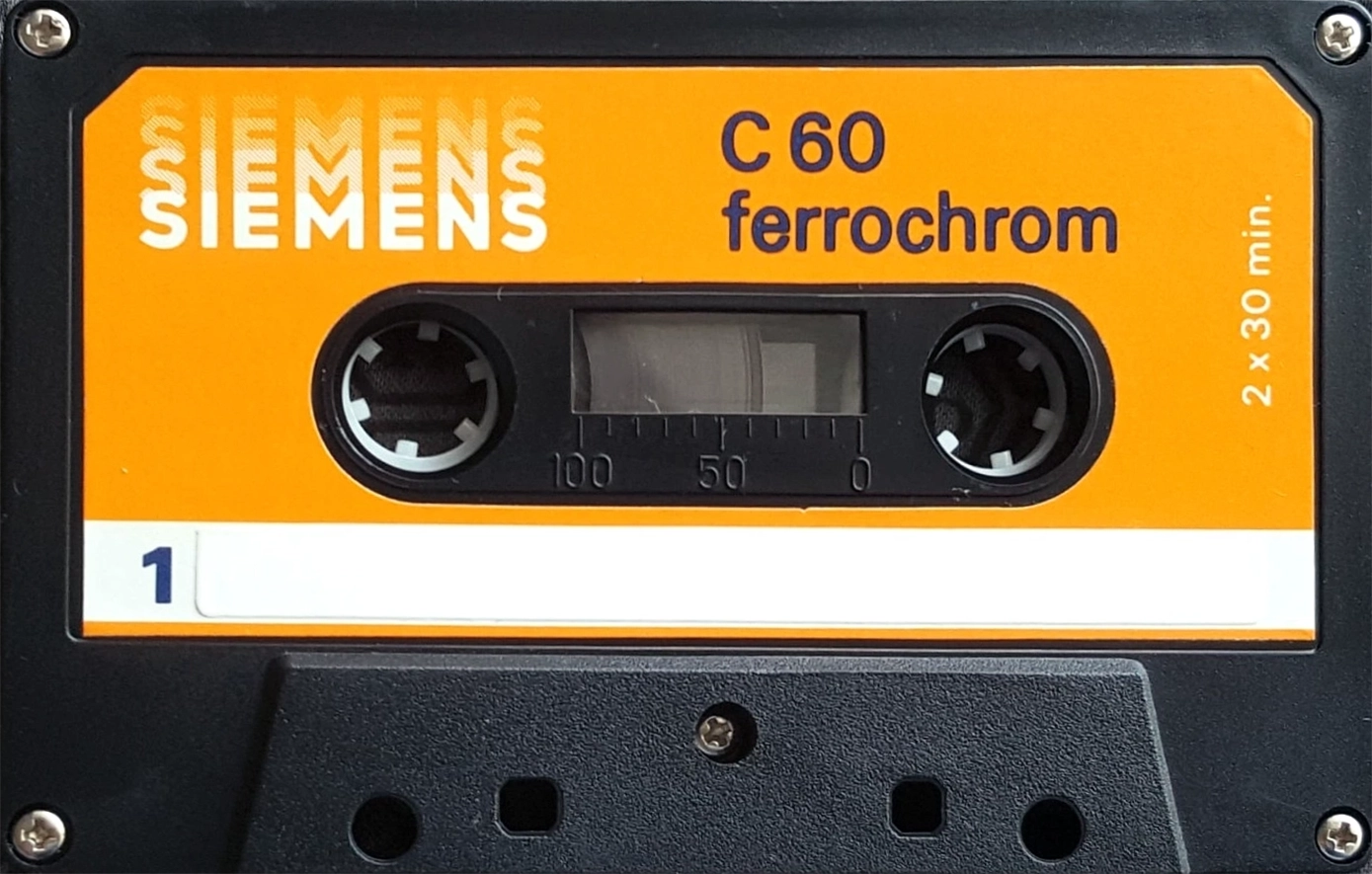 Compact Cassette Siemens 60 Type III Ferro Chrome 1980 Germany