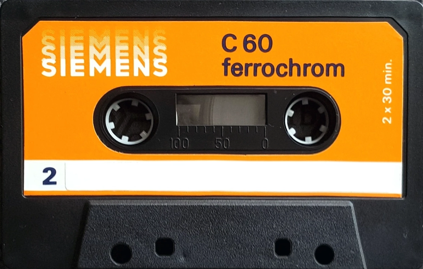 Compact Cassette Siemens 60 Type III Ferro Chrome 1980 Germany