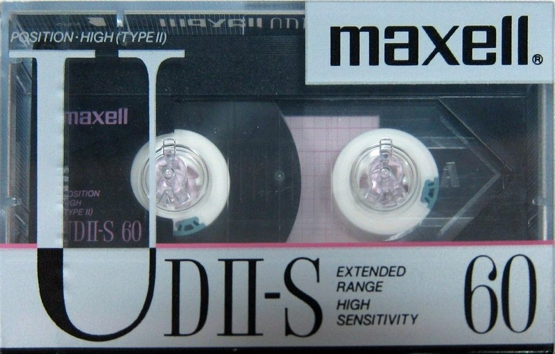 Compact Cassette Maxell UDII-S 60 Type II Chrome 1988 Japan