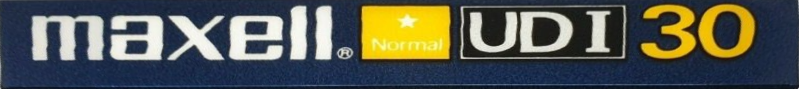 Compact Cassette Maxell UDI / UD1 30 "UDI30" Type I Normal 1985 Japan