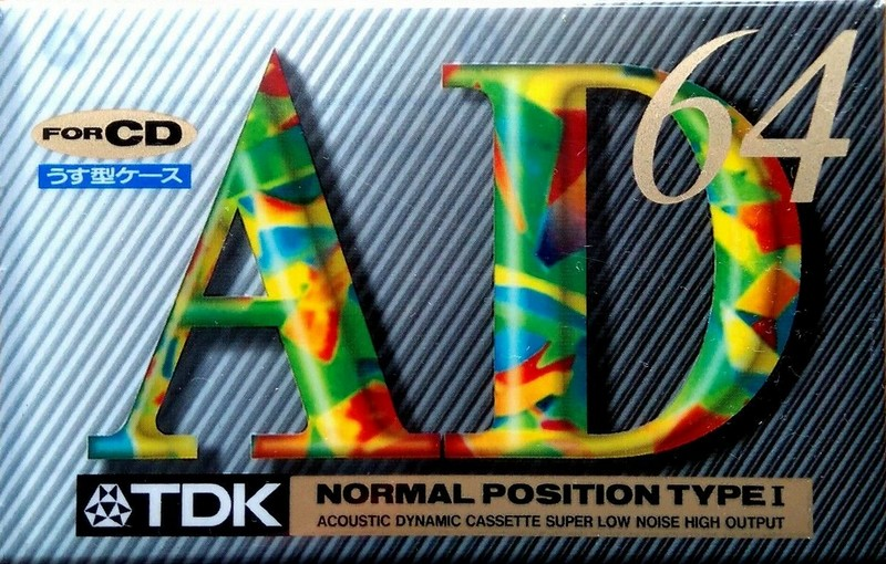 Compact Cassette TDK AD 64 "AD-64F" Type I Normal 1994 Japan