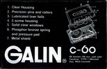 Compact Cassette Galin GH 60 Type I Normal 1989 China