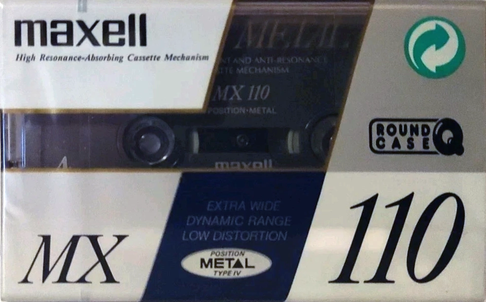 Compact Cassette Maxell MX 110 Type IV Metal 1995 Europe