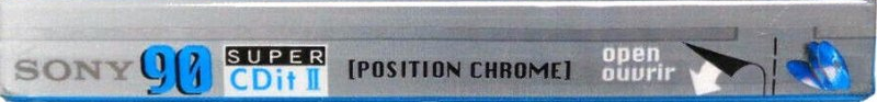 Compact Cassette Sony CDit II 90 "Super C-90SCD2" Type II Chrome 1997 Europe