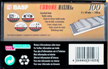 Compact Cassette BASF Chrome Maxima II 100 Type II Chrome 1993 Europe