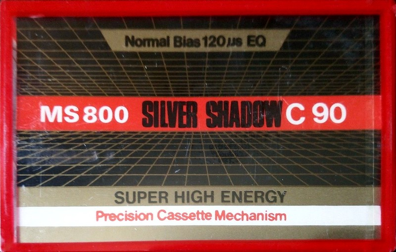 Compact Cassette Silver Shadow 90 "MS 800" Type I Normal Hong Kong