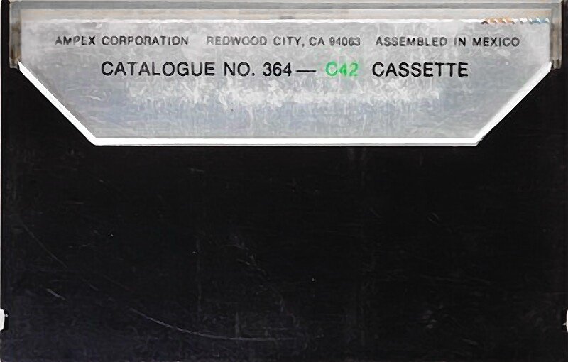 Compact Cassette Ampex 364 45 Type I Normal 1978 Mexico
