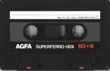 Compact Cassette AGFA Superferro HDX 60+6 Type I Normal 1985 Europe