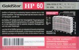 Compact Cassette Goldstar HP 60 Type I Normal 1994 Europe