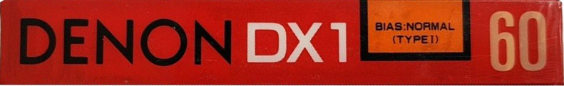 Compact Cassette Denon DX1 60 "DX1/60K" Type I Normal 1985 Japan