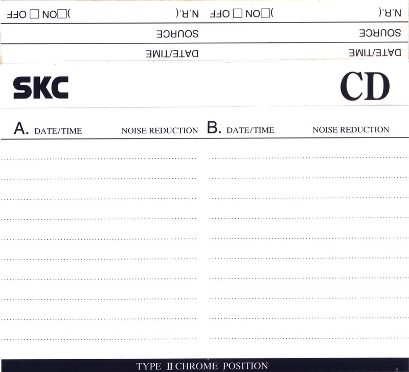 Compact Cassette SKC CD 46 Type II Chrome 2001 Worldwide
