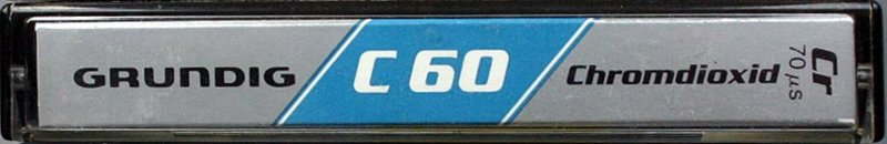 Compact Cassette Grundig 60 Type II Chrome 1981 Europe