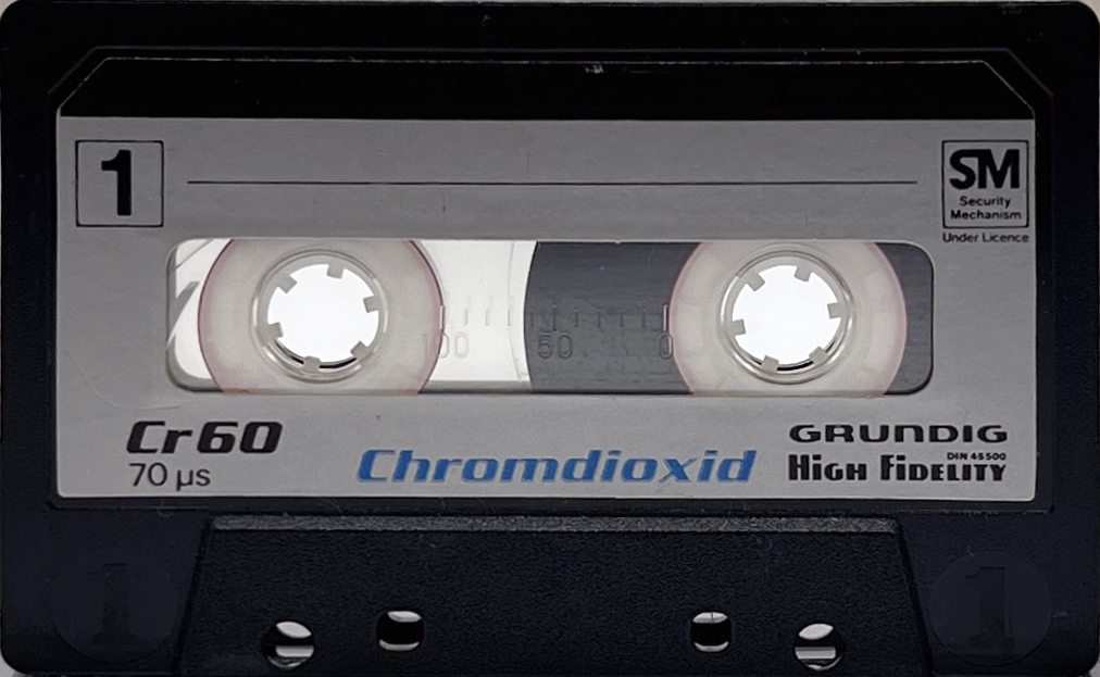 Compact Cassette Grundig 60 Type II Chrome 1981 Europe