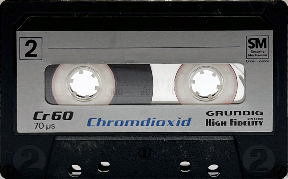 Compact Cassette Grundig 60 Type II Chrome 1981 Europe