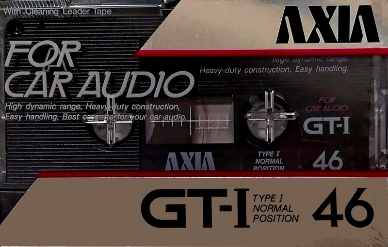 Compact Cassette AXIA GT-I 46 "For Car Audio" Type I Normal 1985 Japan