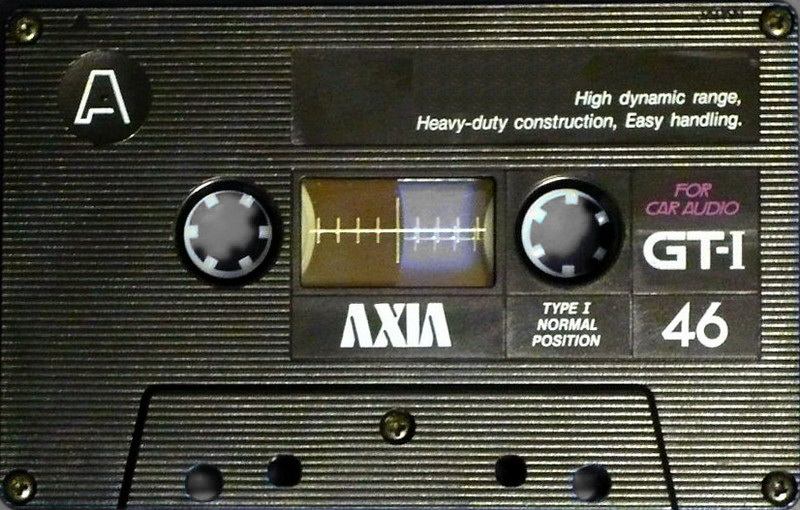 Compact Cassette AXIA GT-I 46 "For Car Audio" Type I Normal 1985 Japan