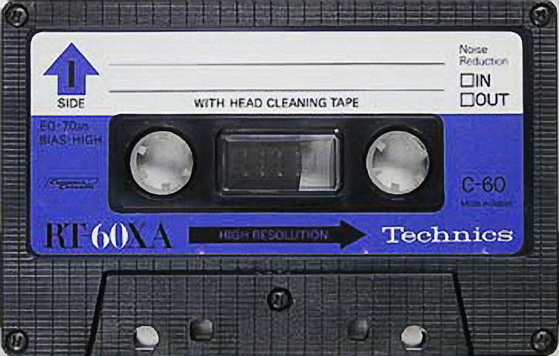 Compact Cassette Technics XA 60 "RT-60XA" Type II Chrome 1978 Japan
