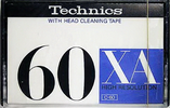 Compact Cassette Technics XA 60 "RT-60XA" Type II Chrome 1978 Japan
