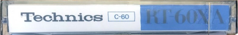 Compact Cassette Technics XA 60 "RT-60XA" Type II Chrome 1978 Japan