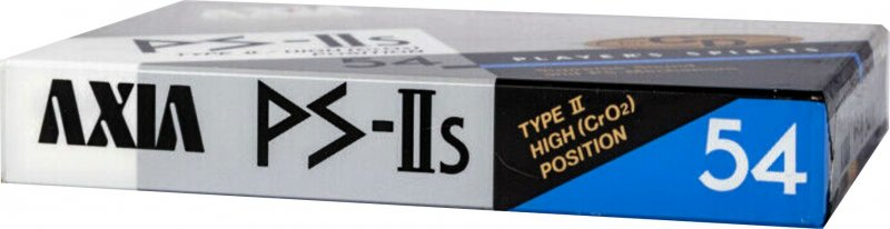 Compact Cassette AXIA PS-IIs 54 "PS-IIs 54 N" Type II Chrome 1988 Japan